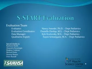 S-START Evaluation
