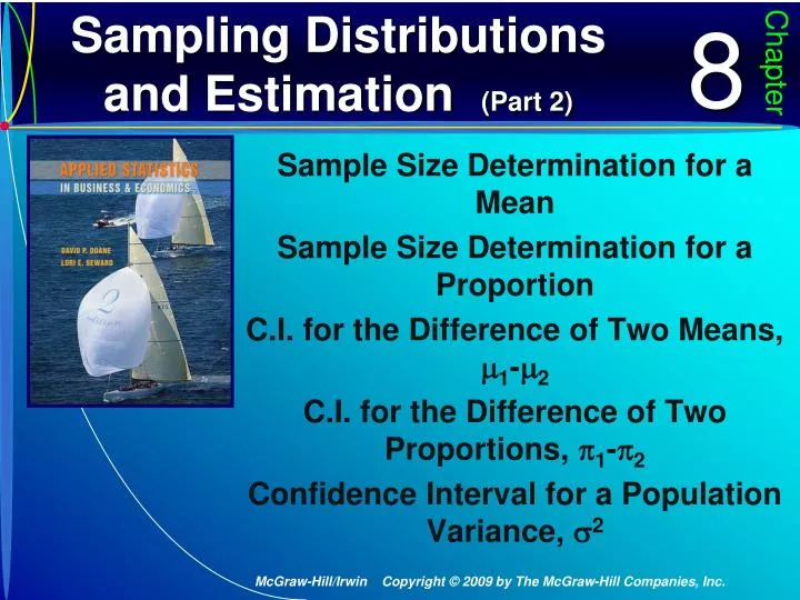 sampling distributions and estimation part 2