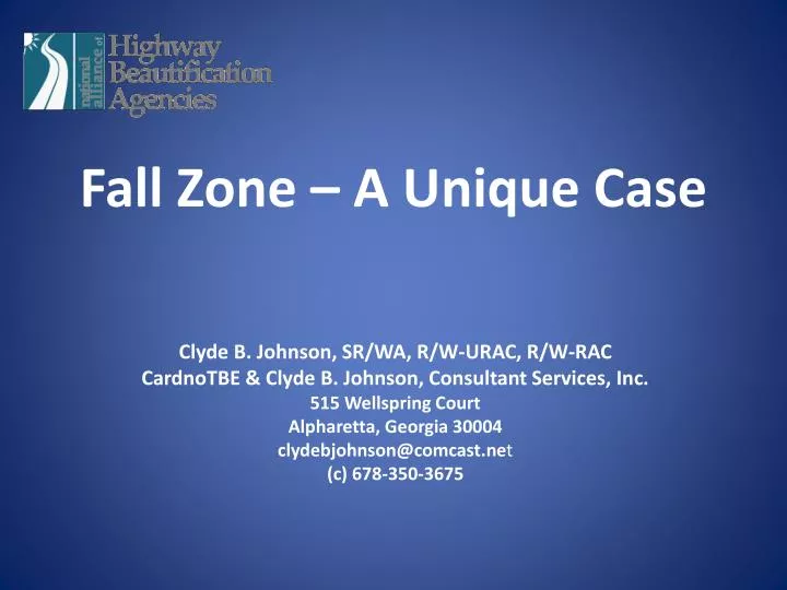 fall zone a unique case