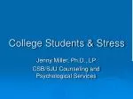 College Students &amp; Stress - slide 1