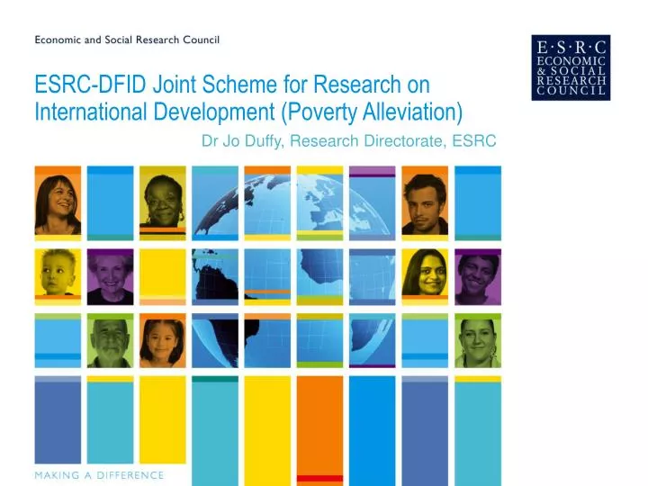 esrc dfid joint scheme for research on international development poverty alleviation