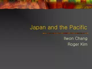 Japan and the Pacific
