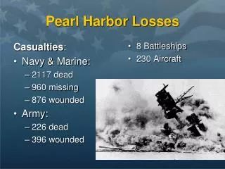 Pearl Harbor Losses
