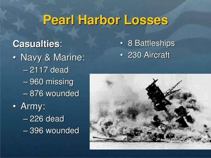 pearl harbor losses