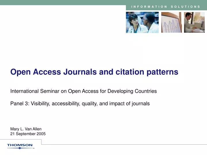 open access journals and citation patterns