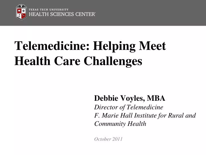 telemedicine helping meet health care challenges