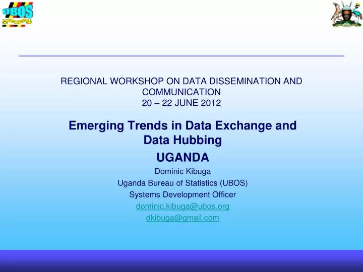 regional workshop on data dissemination and communication 20 22 june 2012