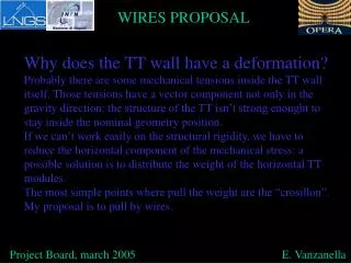 Project Board, march 2005 E. Vanzanella