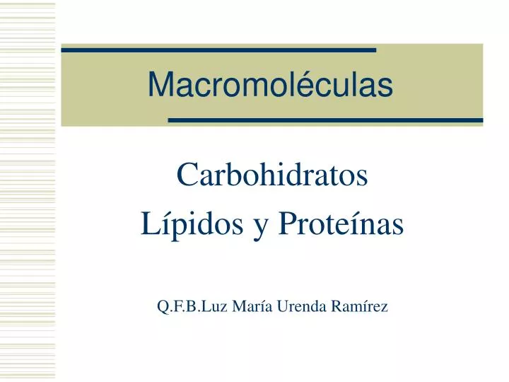 macromol culas