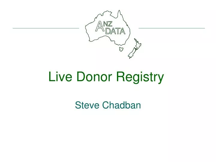live donor registry