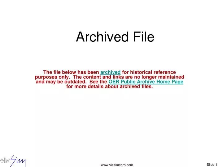 archived file