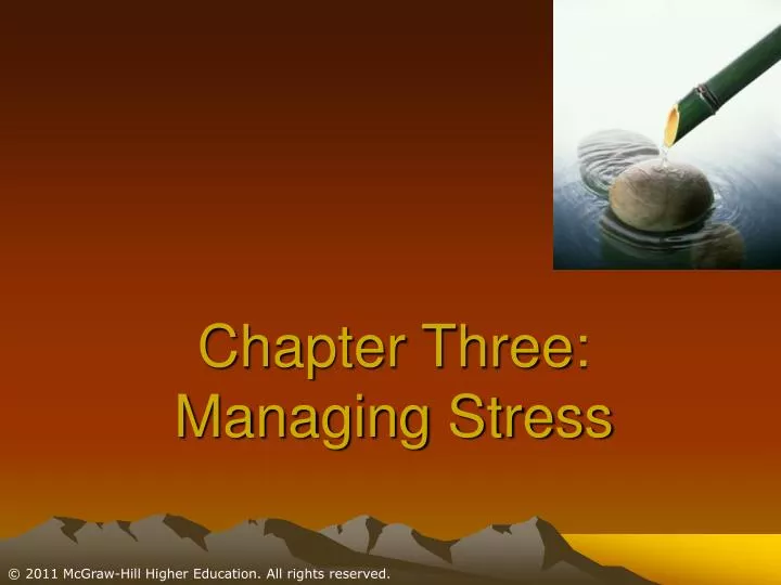 chapter three managing stress