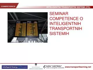 SEMINAR COMPETENCE O INTELIGENT NIH TRANSPORT NIH S I STEM IH