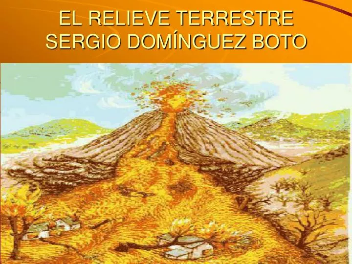 el relieve terrestre sergio dom nguez boto