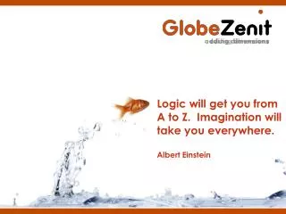Logic will get you from A to Z. Imagination will take you everywhere . Albert Einstein