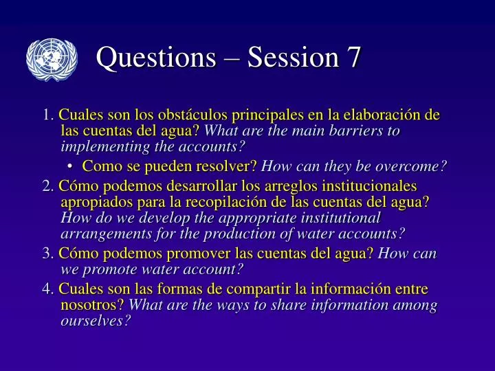 questions session 7