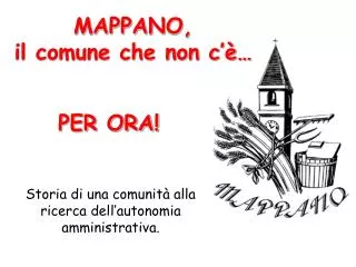 mappano il comune che non c