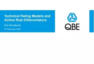 Technical Rating Models and Airline Risk Differentiators