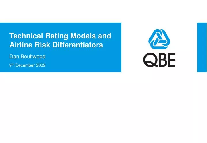 technical rating models and airline risk differentiators