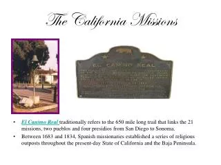 The California Missions