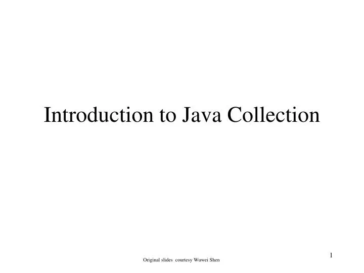 introduction to java collection