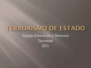 terrorismo de estado
