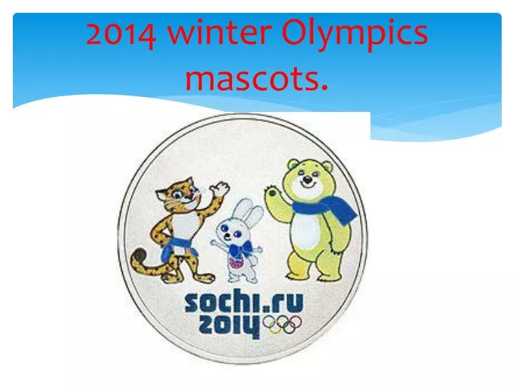 2014 winter olympics mascots