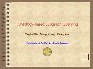 Ontology-based Subgraph Querying