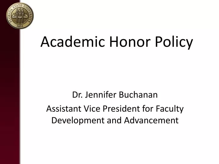 academic honor policy