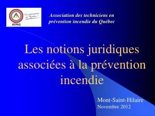 association des techniciens en pr vention incendie du qu bec