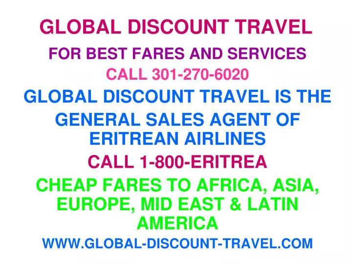 global discount travel