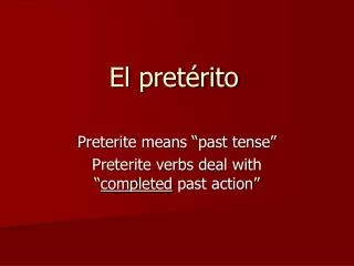 el pret rito