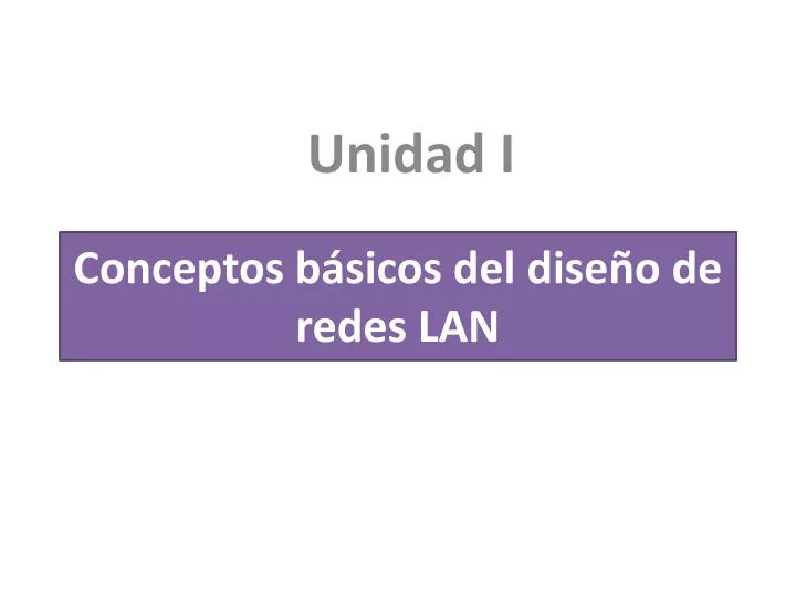 conceptos b sicos del dise o de redes lan