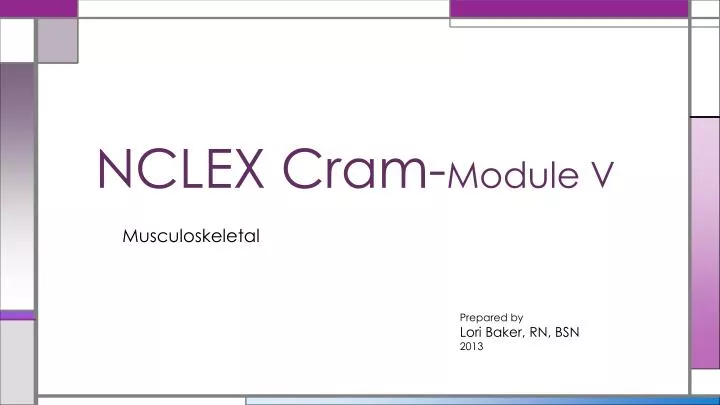 nclex cram module v