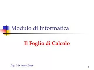 modulo di informatica