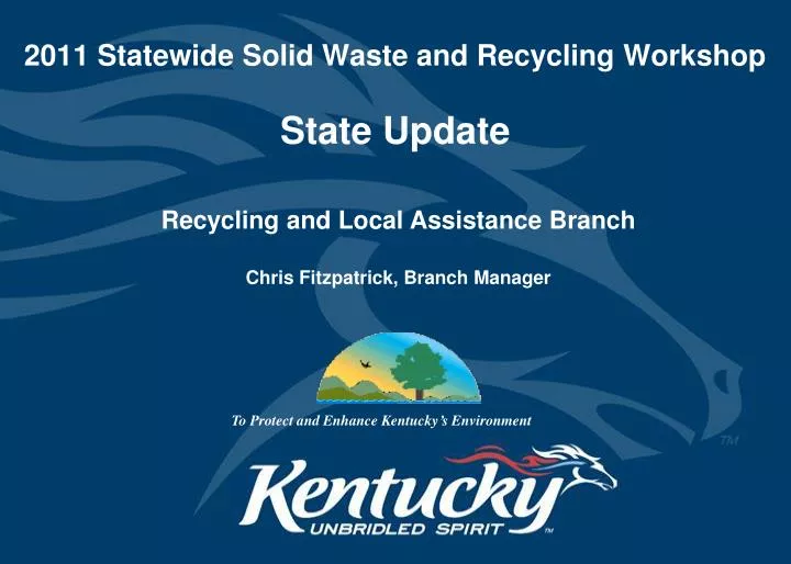 2011 statewide solid waste and recycling workshop state update