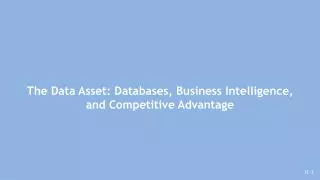 The Data Asset: Databases, Business Intelligence, and Competitive Advantage