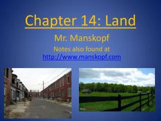 Chapter 14: Land
