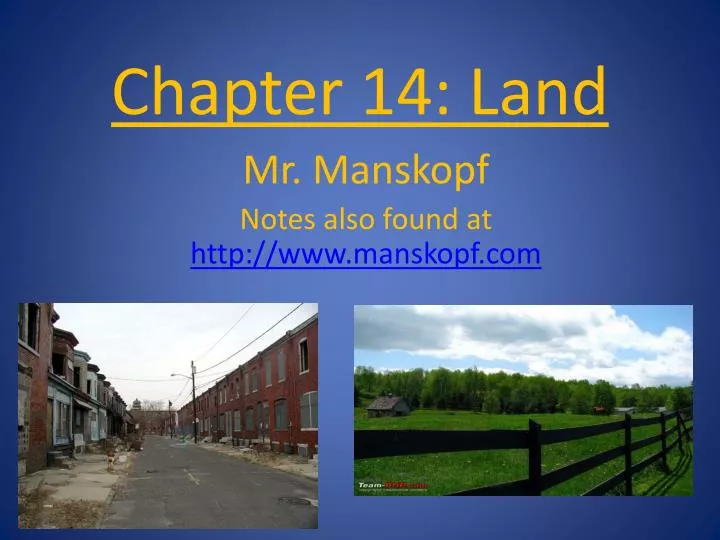chapter 14 land