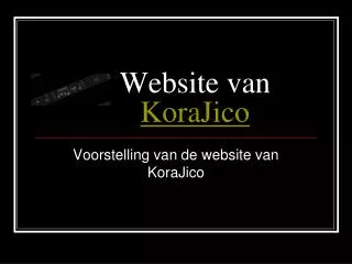 website van korajico