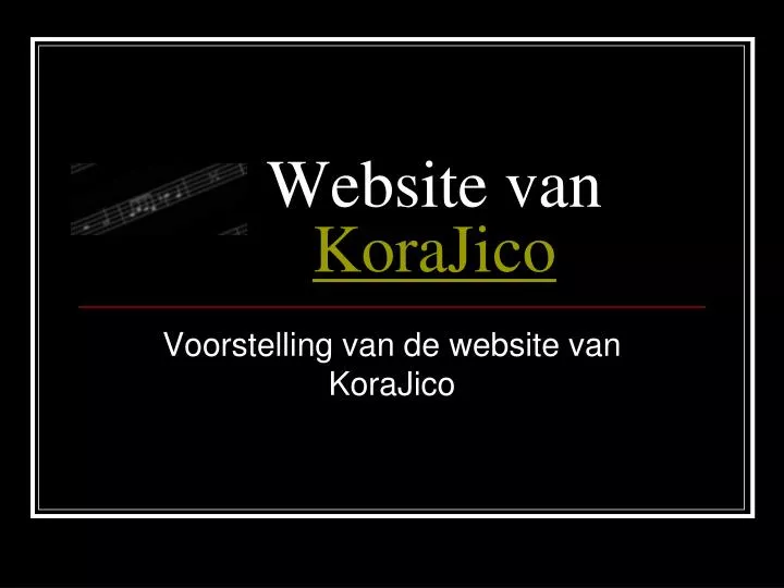 website van korajico