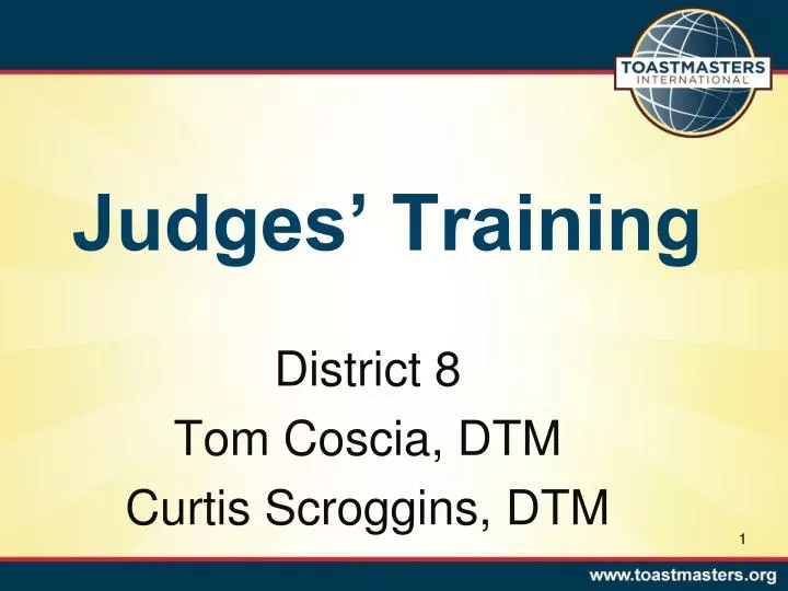 judges training