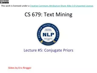 CS 679 : Text Mining