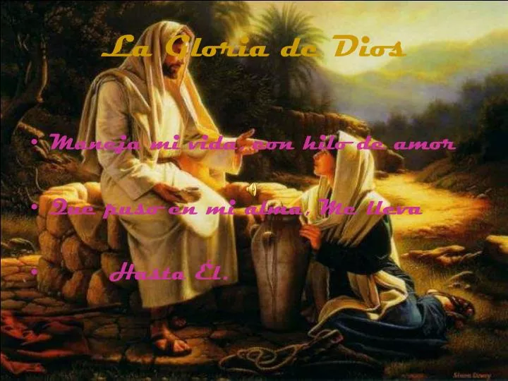 la gloria de dios