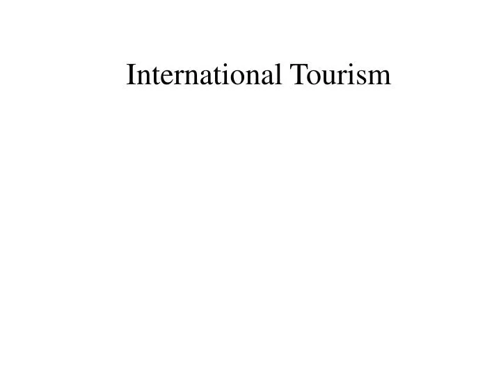 international tourism