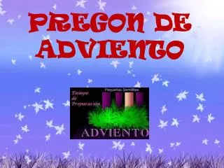 pregon de adviento