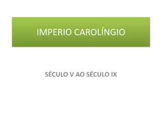 imperio carol ngio