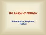 PPT - The Gospel of Matthew PowerPoint Presentation, free download - ID ...