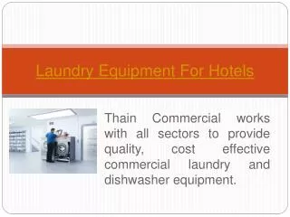 Laundry Equipment For Hotels Scotland