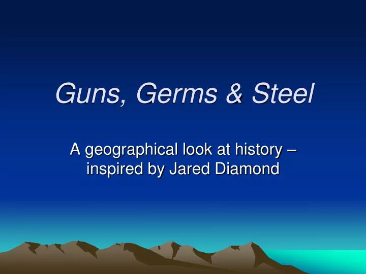 guns germs steel
